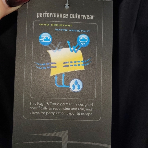 Page & Tuttle water resistant golf vest new large - Picture 5 of 7